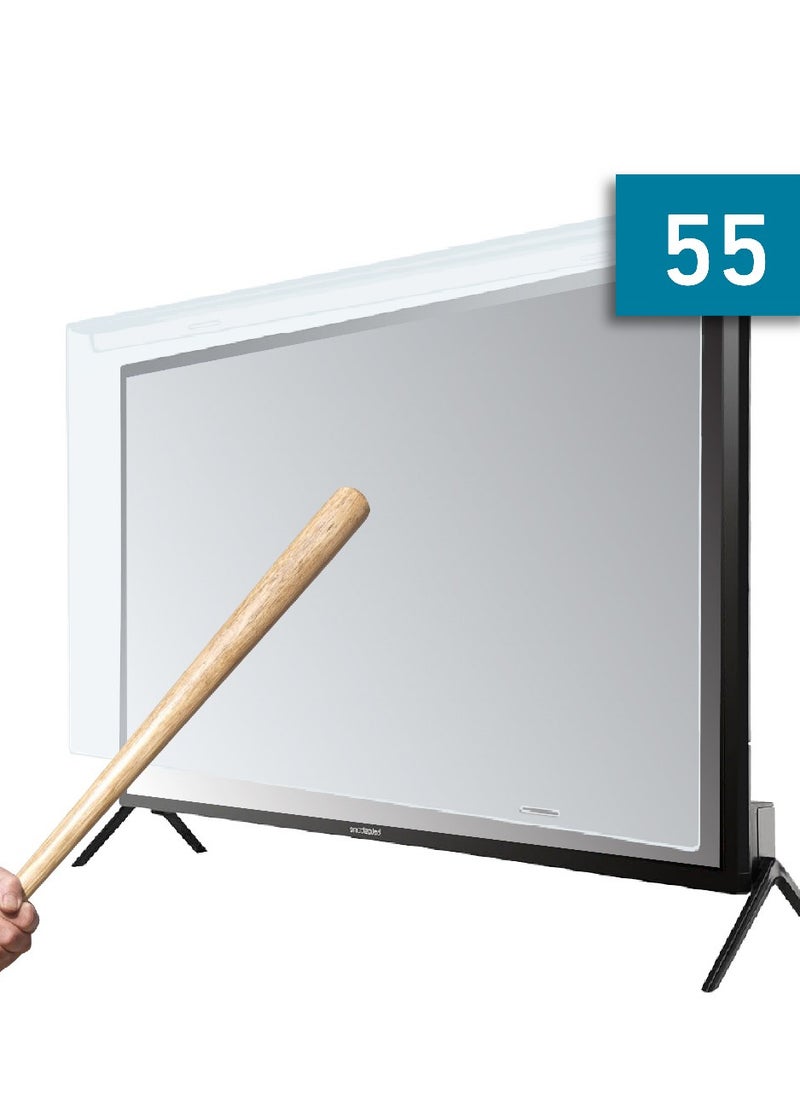 Sea Technology SEA TECHNOLOGY 55 Inch Tv Screen Protector, Made of Solid Acrylic Material with a Thickness of 3 mm, Anti Blue light, Anti Scratches, Guard against Radiation, Compatible with all Types of Tv screens  - Image 1
