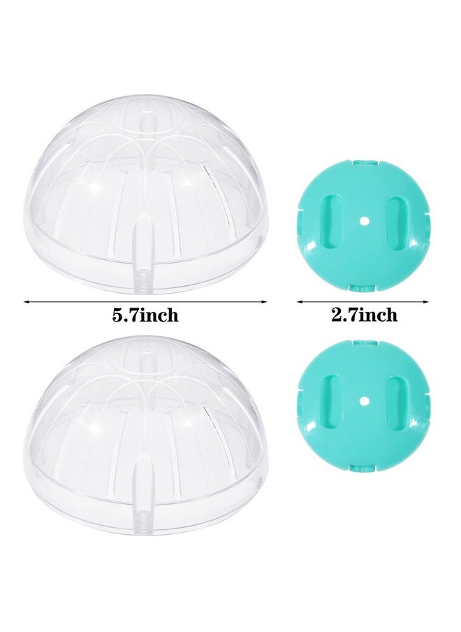 Sumind - 2 Pieces Hamster Exercise Ball, 5.7 Inch Guinea Pigs Running Ball Transparent Plastic Hamster Wheel for Dwarf Rabbits Small Pets to Reduce Boredom and Increase Activity - Image 1