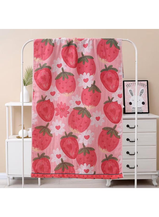 Fanyejia Cotton Five-layer Gauze Bath Towel, Soft And Skin-friendly, Absorbent, Quick-drying, Lint-free, Breathable, For Home Use, Large Bath Towel, Wrap Towel