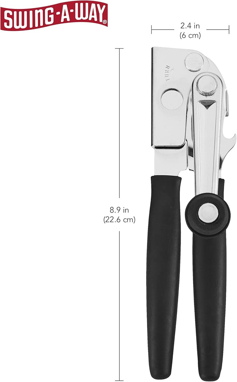 Swing-A-Way Easy Crank Can Opener, 10.4 Inches, Black - Image 4