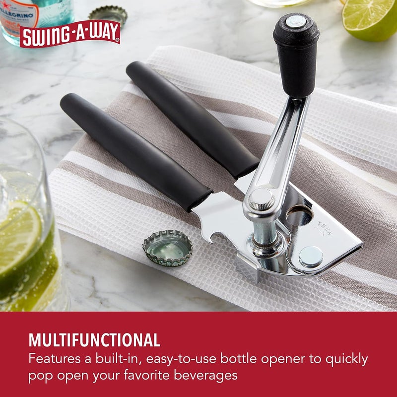 Swing-A-Way Easy Crank Can Opener, 10.4 Inches, Black - Image 3