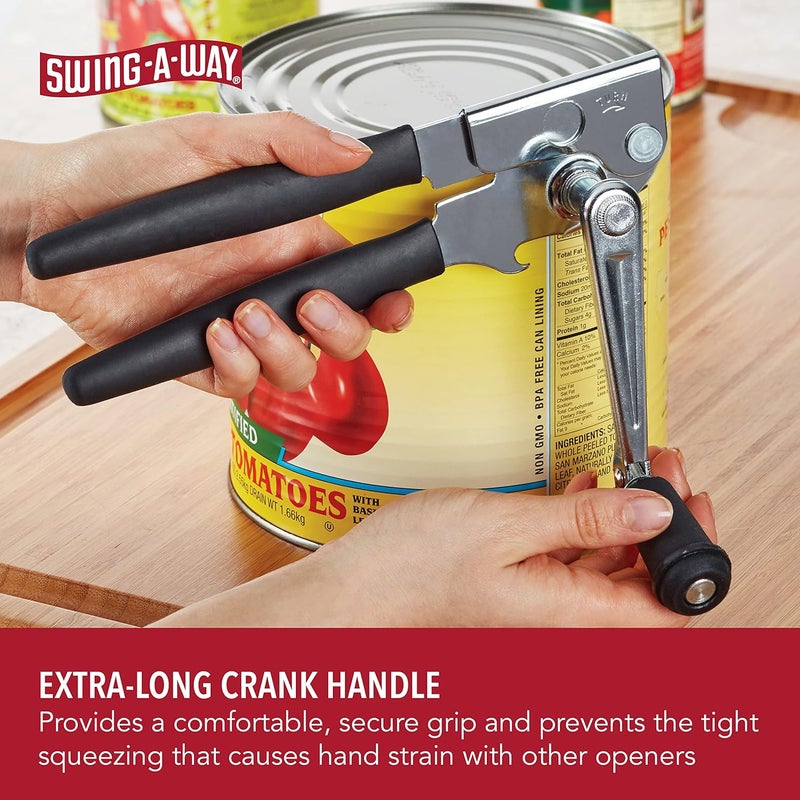 Swing-A-Way Easy Crank Can Opener, 10.4 Inches, Black - Image 2