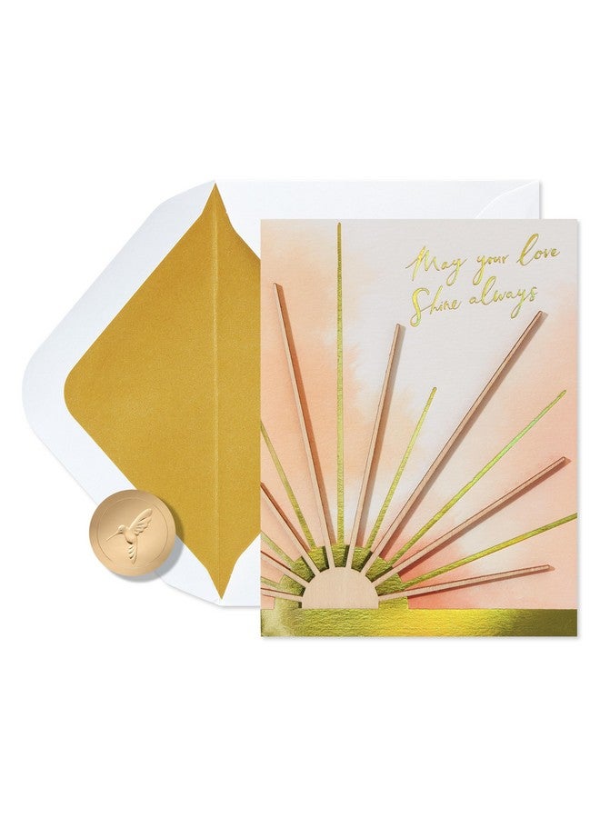 Papyrus Wedding Card (Make Your Lives Brighter) - Image 1