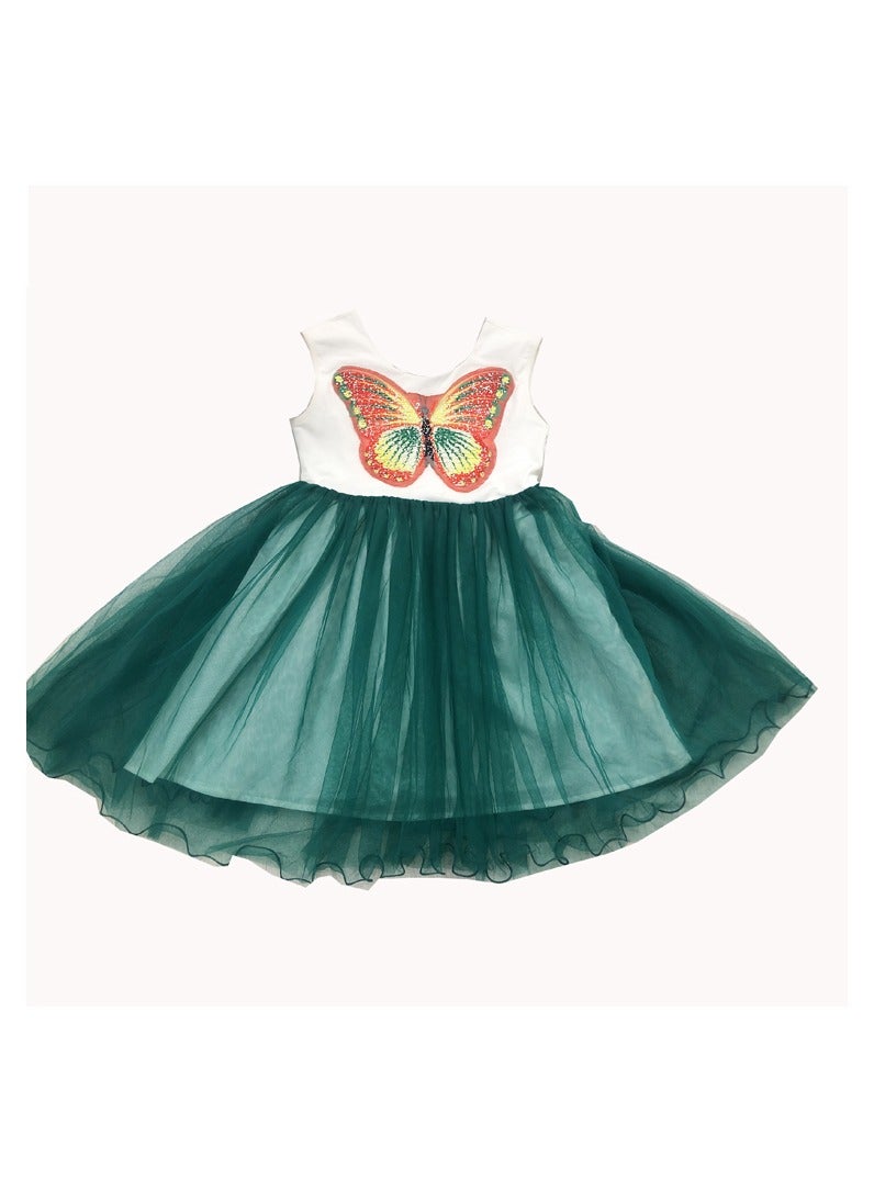 D'Daniela Butterfly Applique Tulle Dress - Image 1