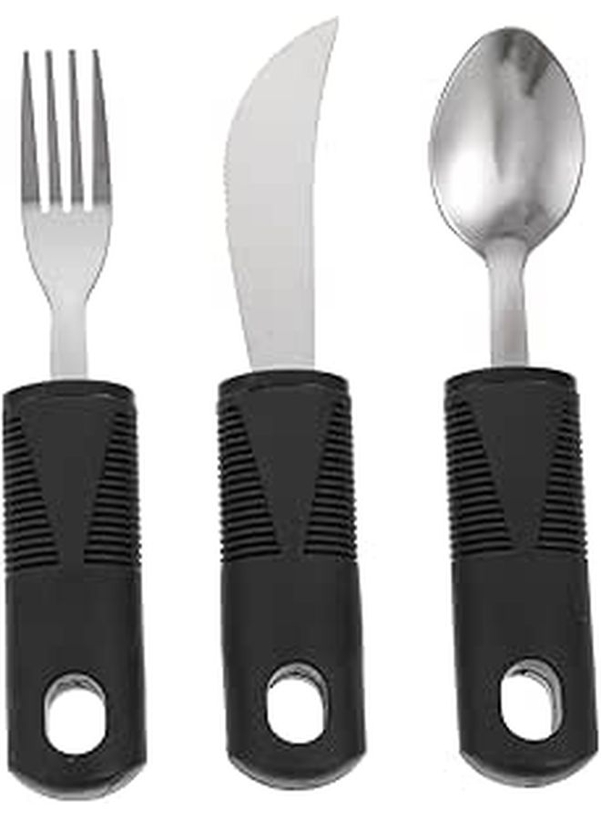 Anti Slip Cutlery Set For Elderly And Disabled Comfort Grip Utensils - Image 1