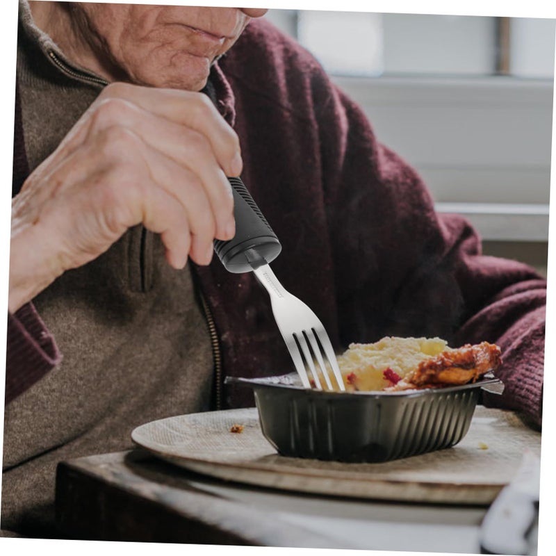 Anti Slip Cutlery Set For Elderly And Disabled Comfort Grip Utensils - Image 4