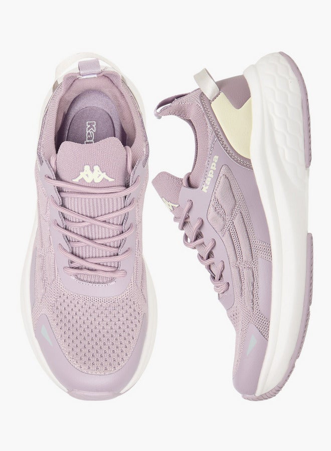 Kappa Women's Logo Print Sports Shoes with Lace-Up Closure - Image 1