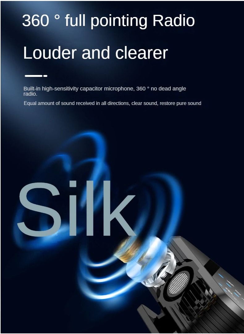 Generic - Portable Wireless Noise Canceling Microphone Anti Interference for Recording iPhone Android Video Speech - Image 1