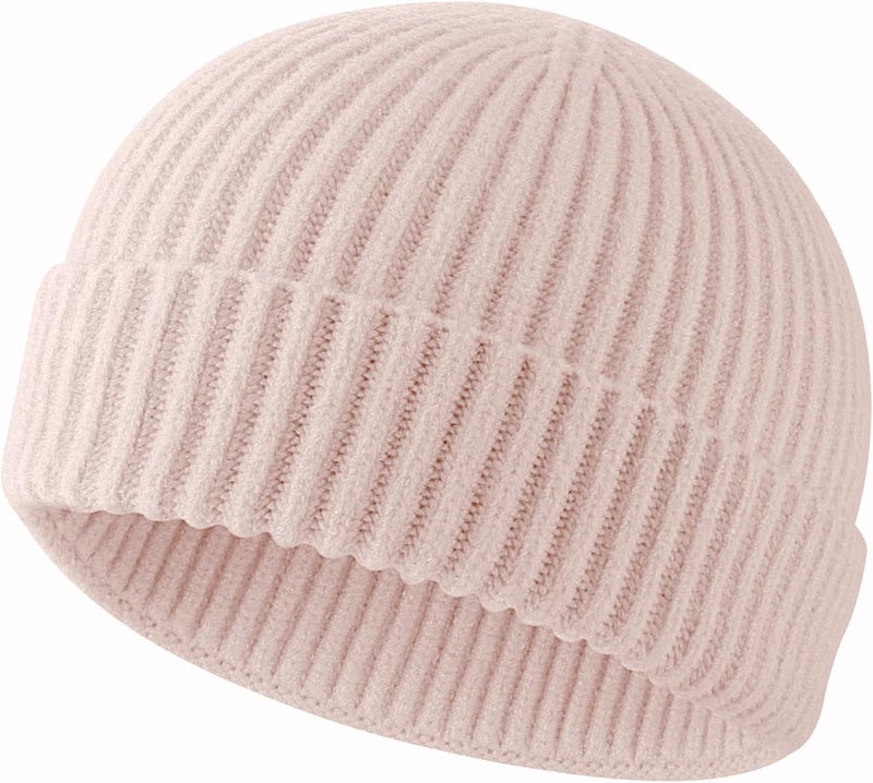 Roybens Swag Wool Knit Cuff Short Fisherman Beanie for Men Women, Winter Warm Hats - Image 1