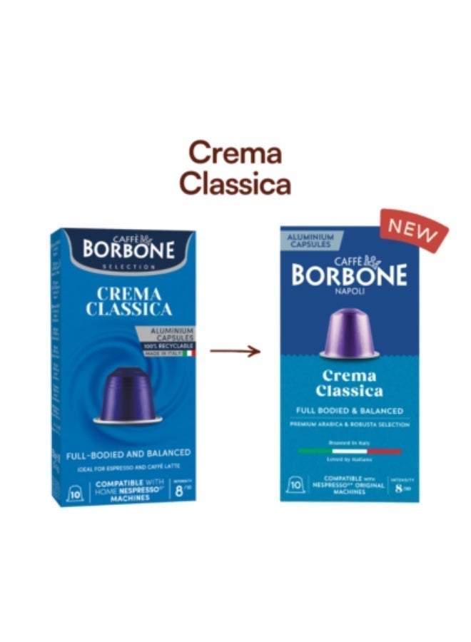 CAFFE BORBONE capsules crema classica compatible with nespresso machines 10 pcs - Image 4