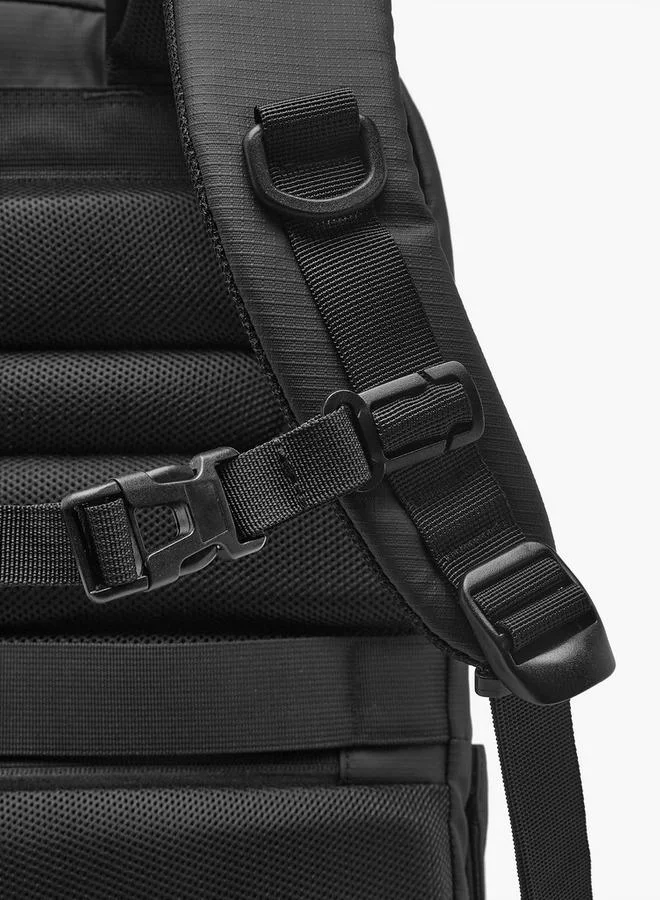 Wave BLACK Laptop Compartrment School Backpack With Adjustable Shoulder Straps - 30x17x47 CM  | Best Price UAE