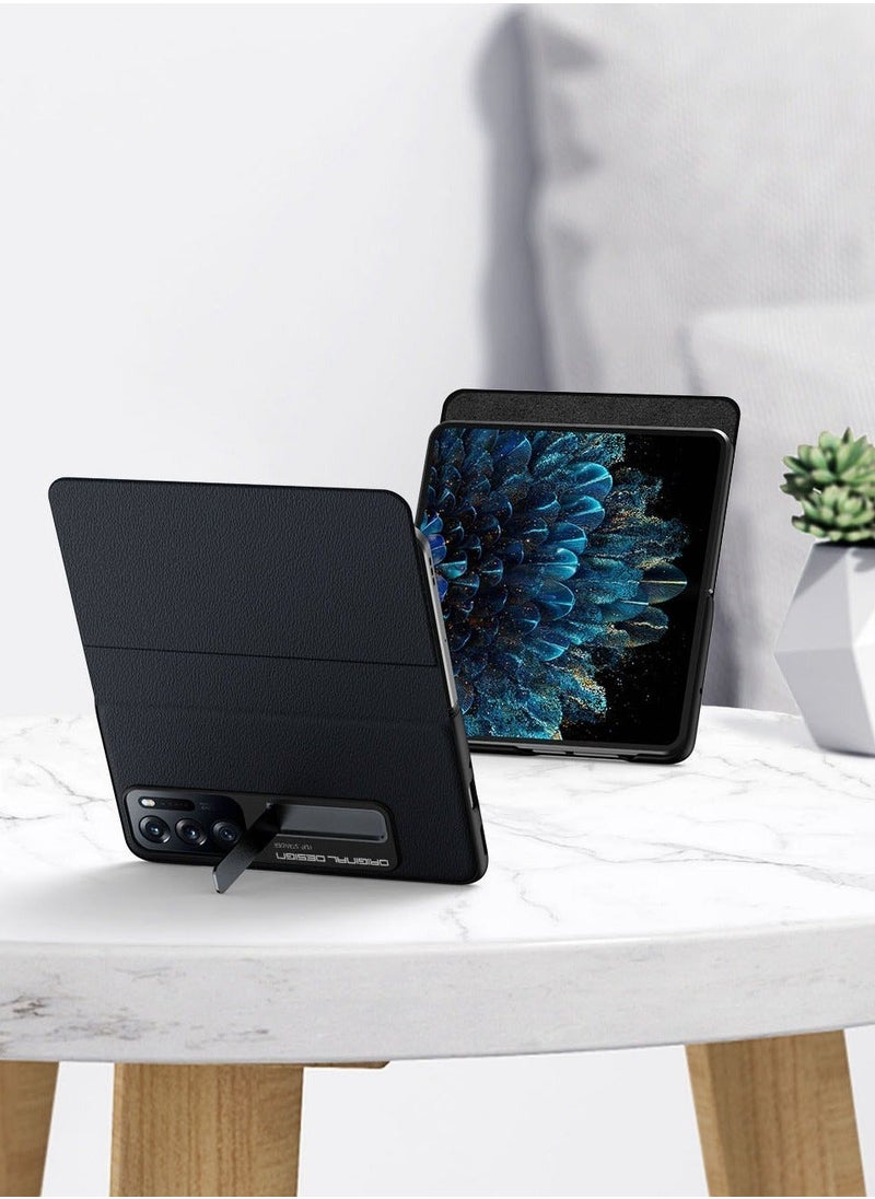 Leather Magnetic Case Compatible with OPPO Find Cover Shockproof Hard Holder Case for Find N Fold Case