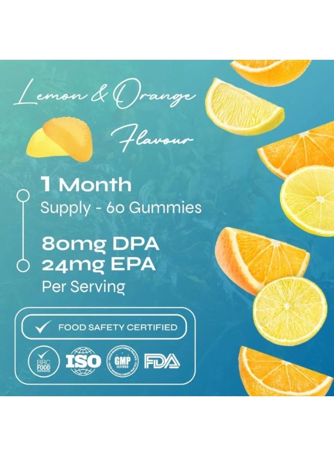 Known Essential Omega 3 Gummies Supplement |Omega 3 with DHA & EPA | Lemon & Orange Flavour - Image 2