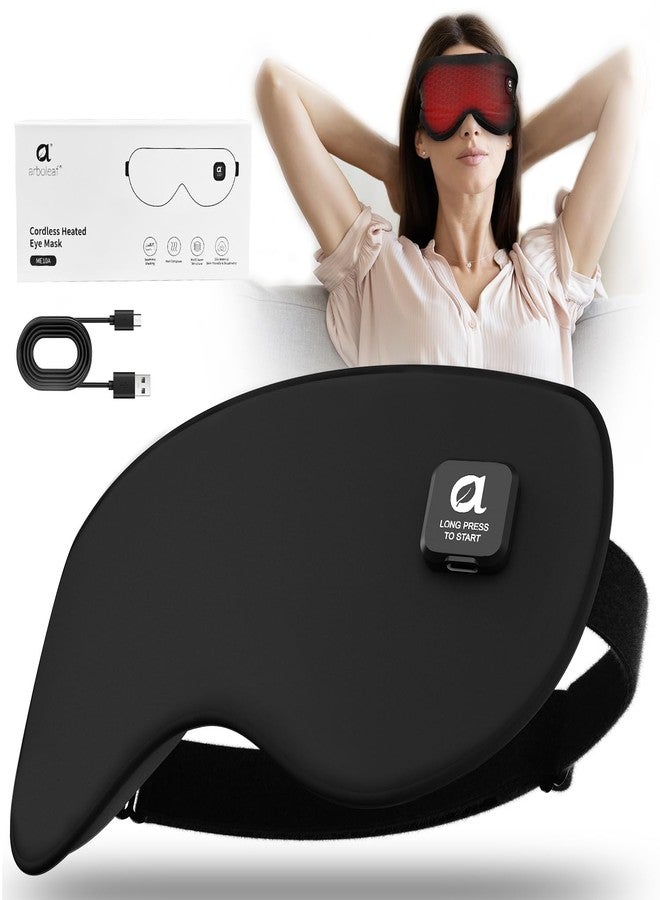 arboleaf Heated Eye Mask Cordless Rechargeable Heated Eye Masks Warm Compress for Eyes Temperature Control for Dry Eyes and Better Sleep Perfect for Relaxation & Sleep - Image 1