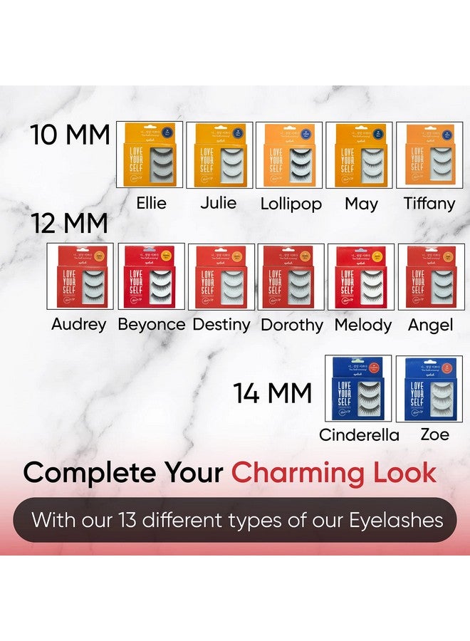 NOON'S UP [Noon’S Up Love Yourself False Eyelash 3 Pairs] Glue Is Not Included!! Eyelash Fake Eyelash Eye Lashes Eyebrow Growth Dramatic Lashes Lashes With Glue (Tiffany) - Image 4