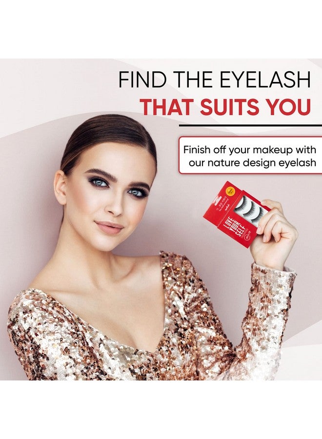 NOON'S UP [Noon’S Up Love Yourself False Eyelash 3 Pairs] Glue Is Not Included!! Eyelash Fake Eyelash Eye Lashes Eyebrow Growth Dramatic Lashes Lashes With Glue (Tiffany) - Image 5