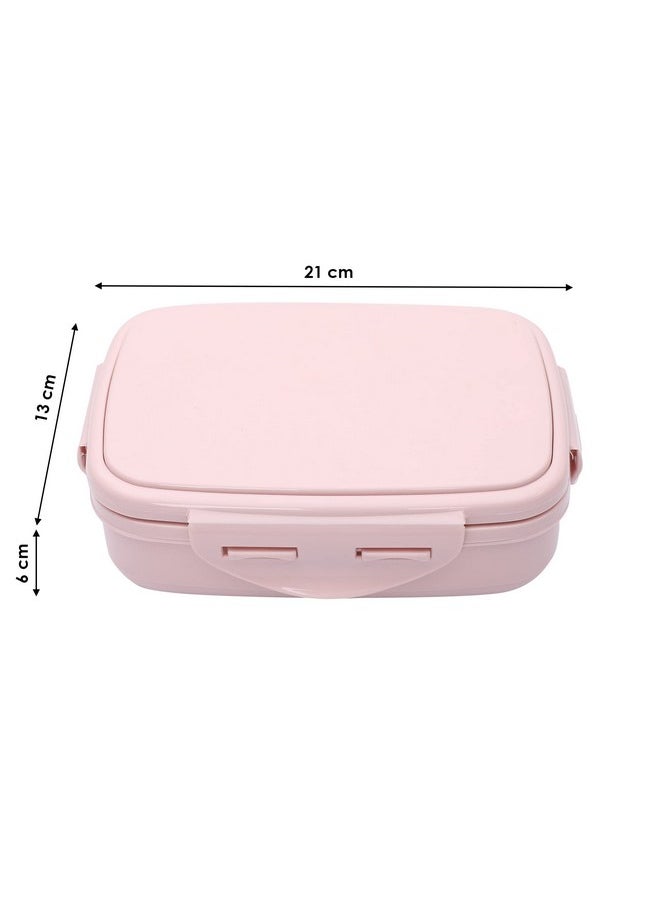 JAYPEE JAYPEE Stainless Steel Insulated Lunch Box Wavesteel Jr. Pink, 500 ml, Airtight Tiffin Box for School Kids |Spillproof with Silicon Seal |Food Grade | BPA Free  - Image 4