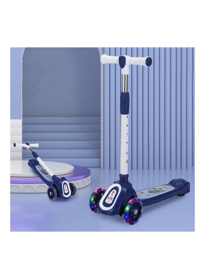 Pikkaboo Mini Rider Led Light Scooter With Music-Navy - Image 4
