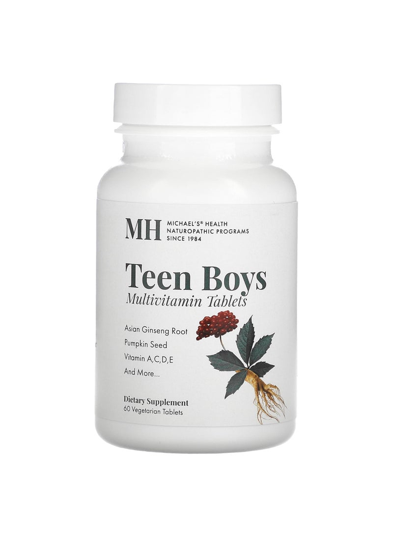 Teen Boys Multivitamin, 60 Vegetarian Tablets
