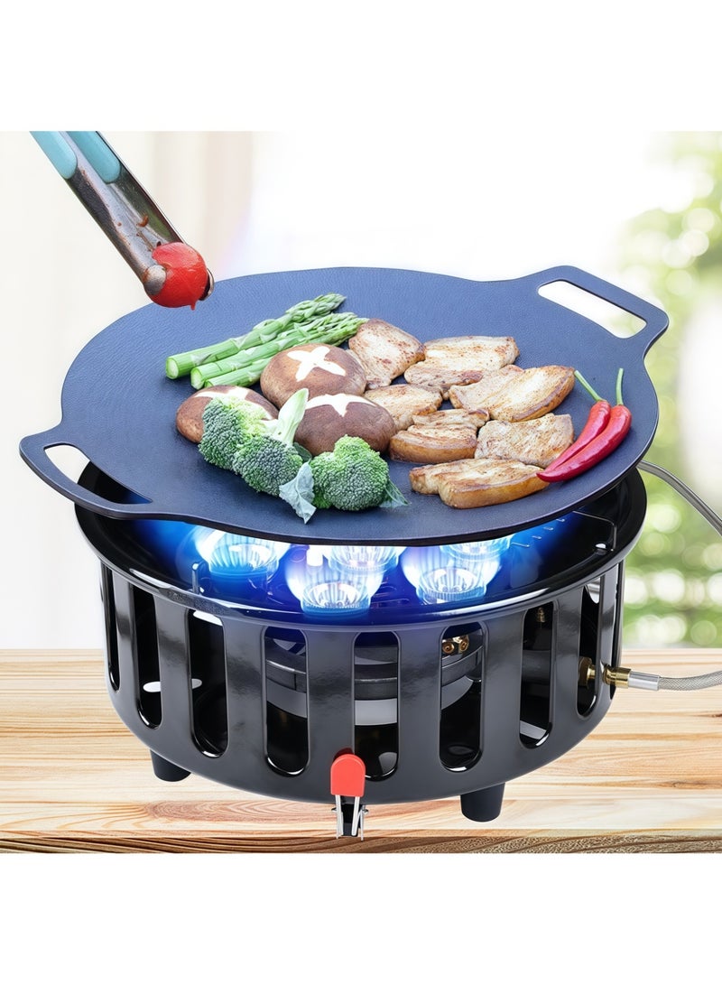 جين فان ل أنا موقد كاسيت محمول من Seven Star بقوة 21000 وات، يمكن توصيله بثلاثة أنواع من أسطوانات الغاز، قوة نيران قوية، تصميم مقاوم للرياح، مناسب للطهي في الهواء الطلق والتخييم والنزهات والمشي لمسافات طويلة - Image 1