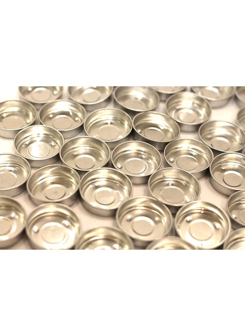 Polaris Fox Set of 40 Empty Tealight Holder for Making tealight Candles 35cm Diameter and 1cm Height