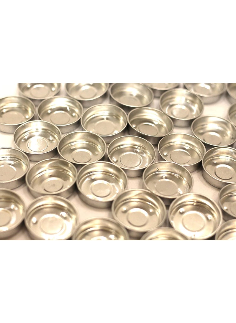 Polaris Fox Polaris Fox Set of 40 Empty Tealight Holder for Making tealight Candles 35cm Diameter and 1cm Height  - Image 1