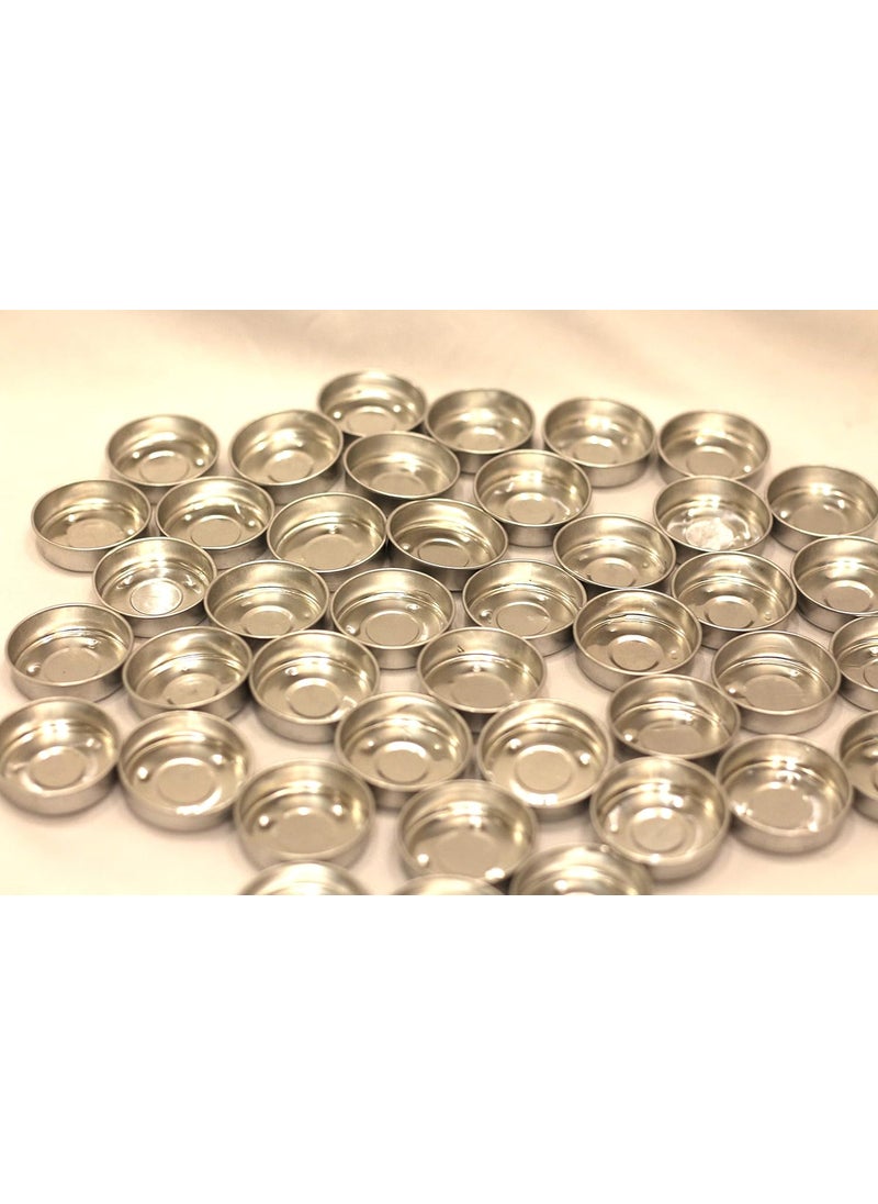 Polaris Fox Polaris Fox Set of 40 Empty Tealight Holder for Making tealight Candles 35cm Diameter and 1cm Height  - Image 3