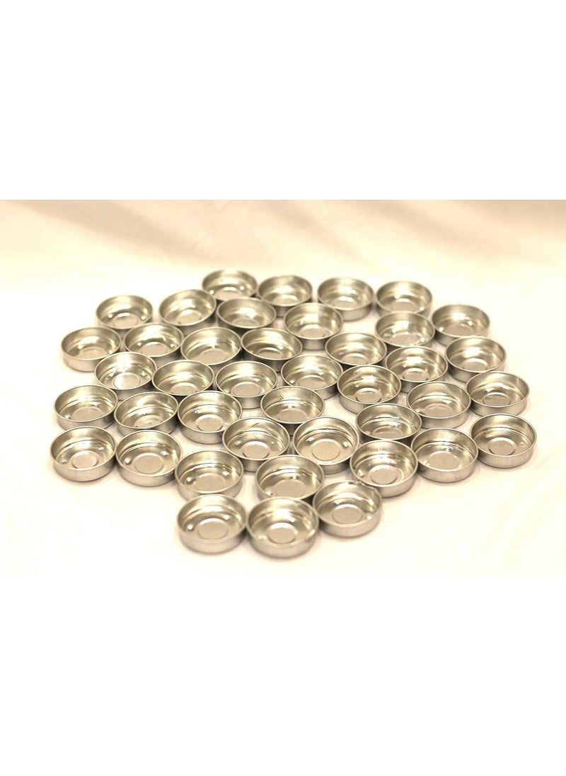 Polaris Fox Polaris Fox Set of 40 Empty Tealight Holder for Making tealight Candles 35cm Diameter and 1cm Height  - Image 2