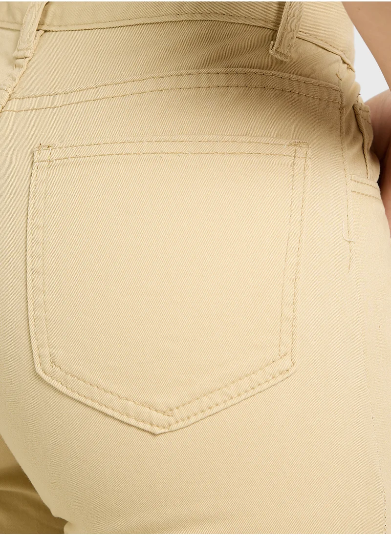 Ginger High Rise Straight Fit Pants