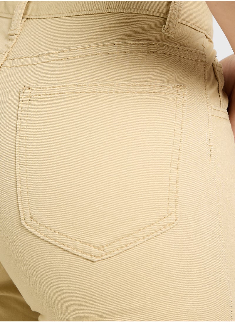 Ginger - High Rise Straight Fit Pants - Image 1