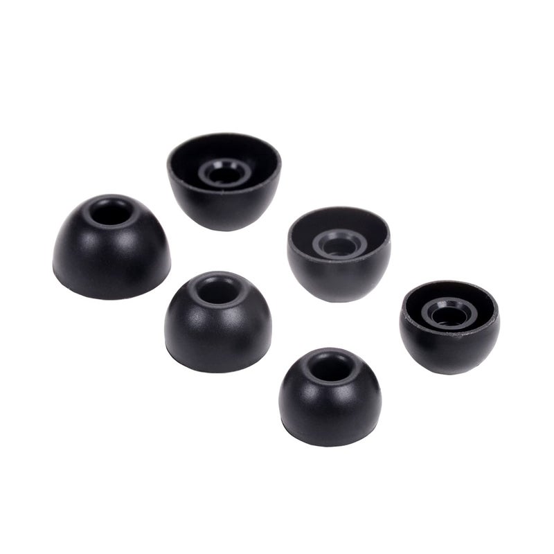 luakesa Replacement Silicone Tips Earbuds Buds Eartips Set for Beats Studio Buds Earphone Headphones,6 Pairs (Black) - Image 2