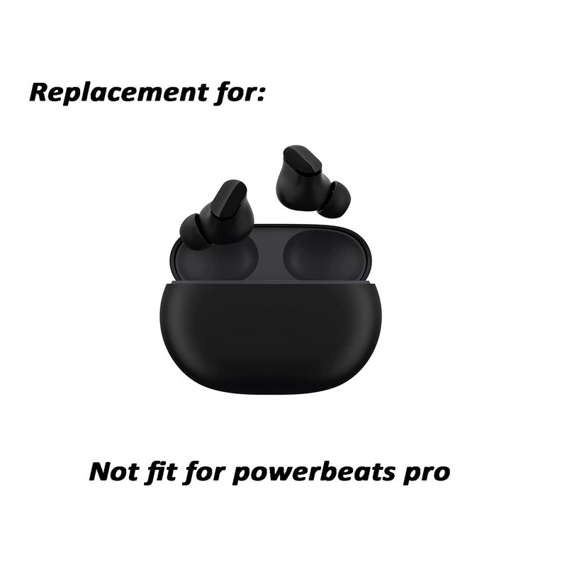 luakesa Replacement Silicone Tips Earbuds Buds Eartips Set for Beats Studio Buds Earphone Headphones,6 Pairs (Black) - Image 4