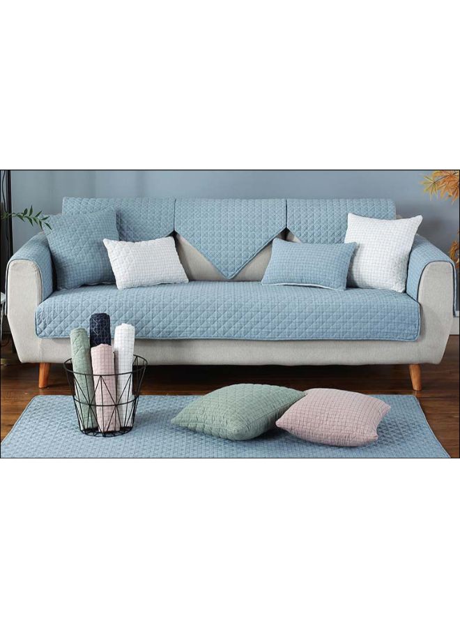 NIBEMINENT Anti-Slip Cozy Sofa Slipcover Light Blue