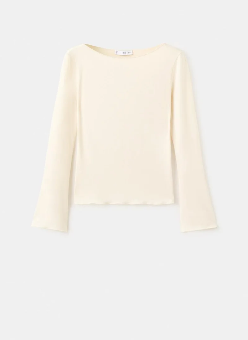 MANGO Boat neck t-shirt