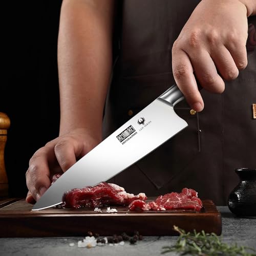 HOSHANHO 3-Piece Kitchen Knife Set, Ultra Sharp Chef/Santoku/Paring Knives,Professional High Carbon Steel Knives with Ergonomic Handle, Ideal Cooking Gift Set - Image 5