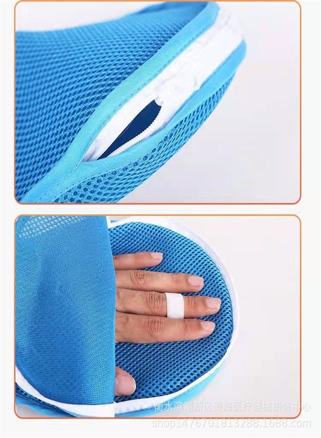 Bedridden Elderly Restraint Gloves Anti-Scratch Patient Care Anti-Tube Pull Gloves with Wrist Fixation Strap Dementia Restraint Hand Glove Prevent Self Injury Scratch Breathable Safety Control Mitts - Image 1