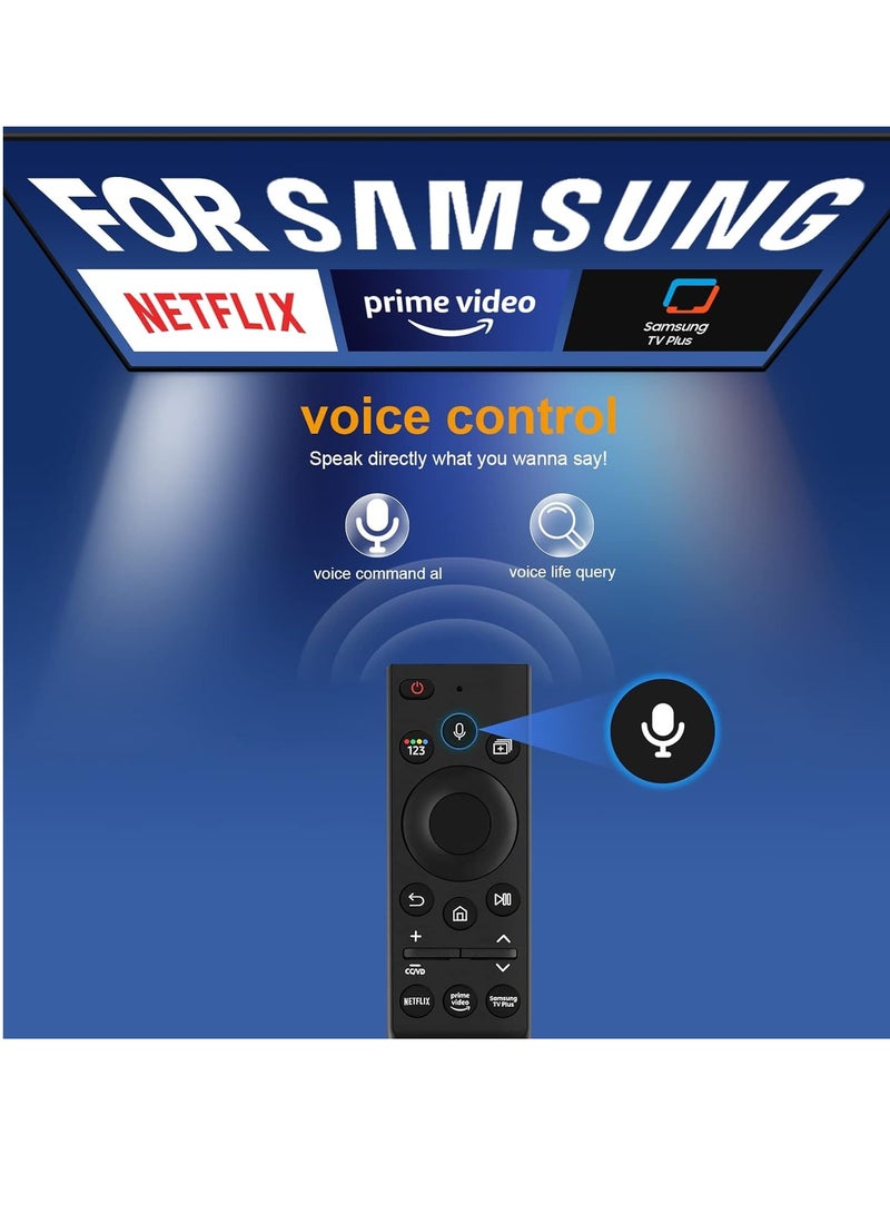 ELTRAZONE Replacement Voice Remote Control BN59-01357A/BN59-01357C for Samsung 2021 QLED Smart TVs (Q60A, Q70A, Q80A, QN85A, QN90A, QN800A, QN900A, LS03A) with Samsung TV Plus, Netflix, and Prime Video Shortcut Buttons – Battery Included - Image 3