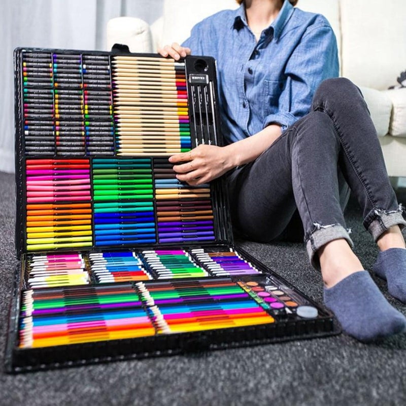 258 pieces children's painting pen set watercolor Pen art supplies painting toolbox - Image 1