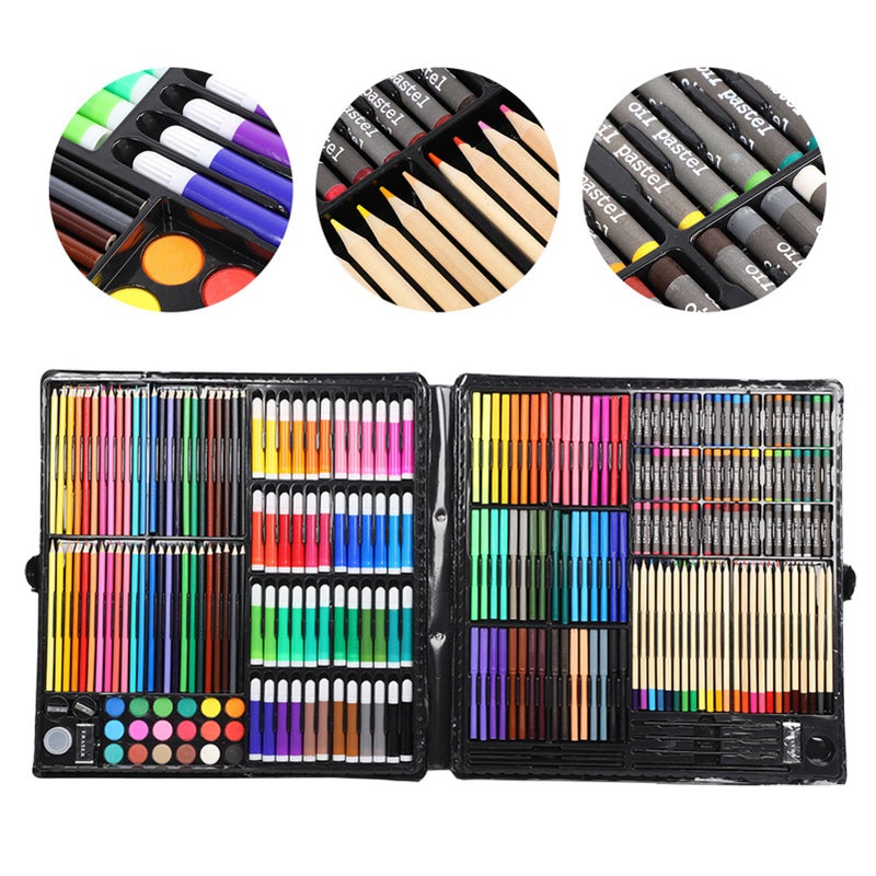258 pieces children's painting pen set watercolor Pen art supplies painting toolbox - Image 4