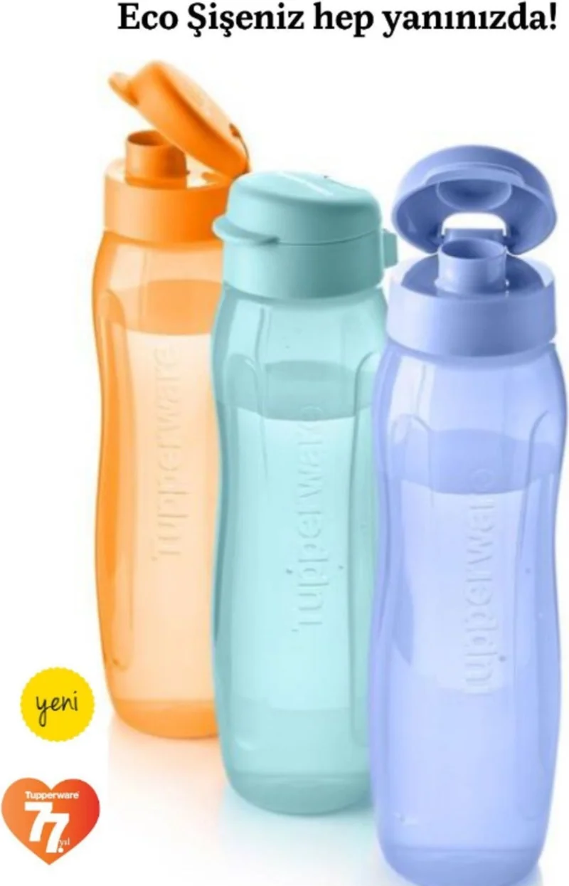 Tupperware Eco Slim Bottle Kk 500 ml Orange - New Product