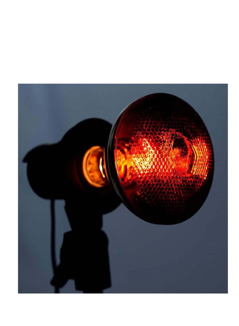 2 Pack Heat Lamp Red Infrared Bulbs Par38 100 Watts Glass Lamp Bulb for Food Service, Brooder Bulb, Chicks, Pet, Bathroom, Light Therapy Use E26 Base, Flood Light Heat Lamp Bulb - Image 3