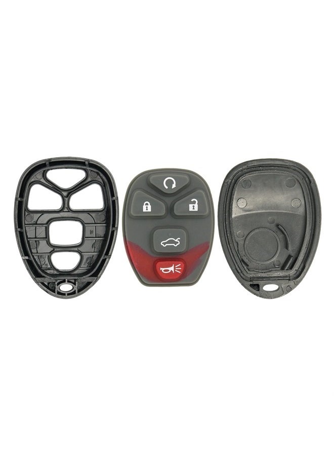 Keyless2Go Replacement for Shell Case and 5 Button Pad for Remote Key Fob with FCC OUC60270 OUC60221 and Part 15912860  - Image 1