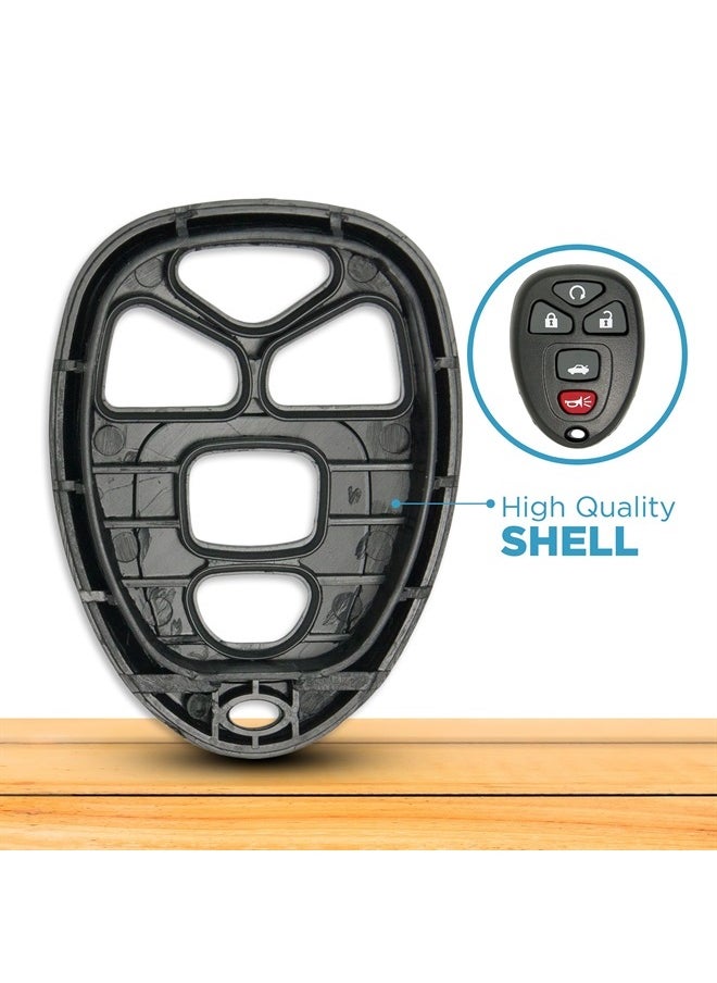 Keyless2Go Replacement for Shell Case and 5 Button Pad for Remote Key Fob with FCC OUC60270 OUC60221 and Part 15912860  - Image 4