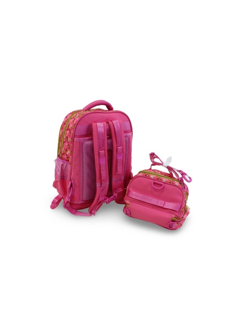 glossy bird School Set 17 Inches – Pink with Princesses Design - Image 2
