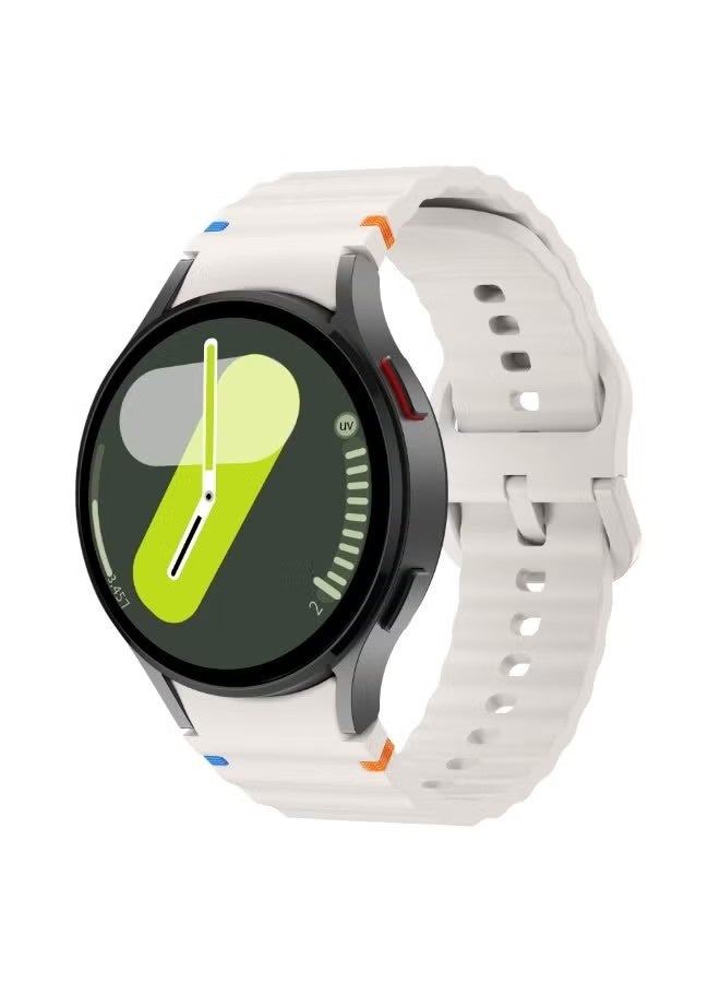 Sport Strap For Samsung Galaxy Watch 7 Band 40mm 44mm,No Gap Soft Silicone Bands For Galaxy Watch FE 40 mm/Galaxy Watch 6 5 4 Band 40mm 44mm/Galaxy Watch 6 classic 43mm 47mm For Women Men - Image 1