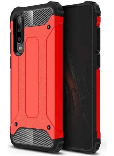 Megafox Teknoloji - Megafox Technology Huawei P30 Compatible Case Crash Silicone Cover, Red - Image 1