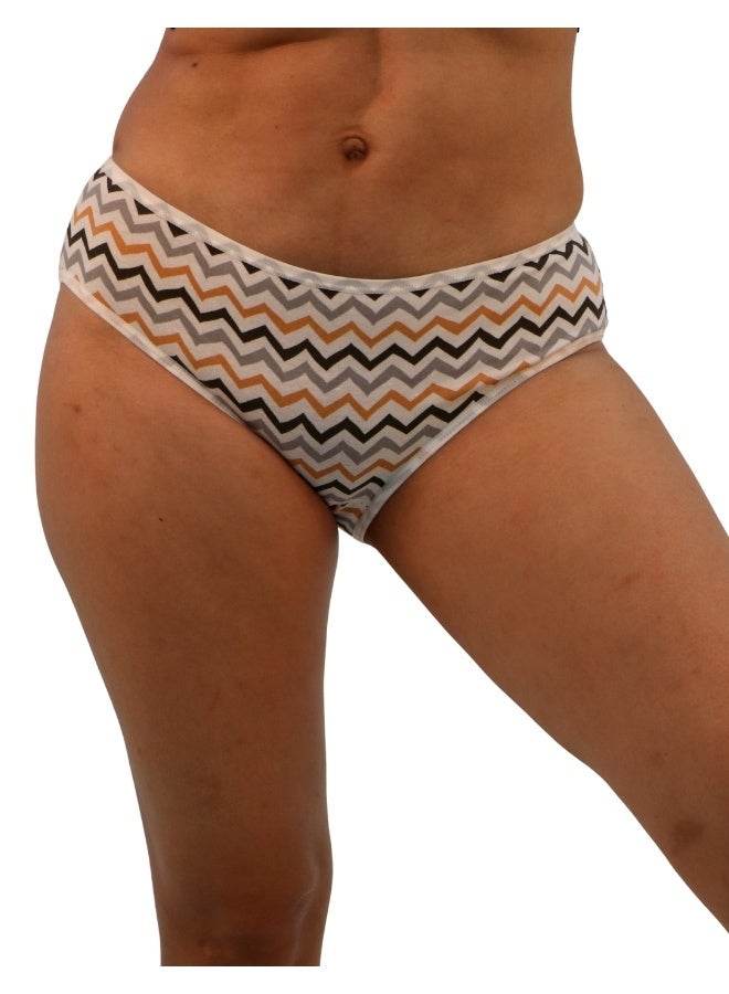 JOANNA JOANNA N073 Women's Multiple Design Mid Rise 3-Pack Panties, Multicolor  - Image 2