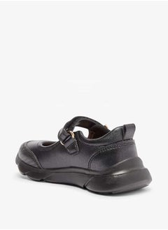 JUNIORS Girls Textured Mary Jane Shoes with Hook and Loop Closure  - Image 2