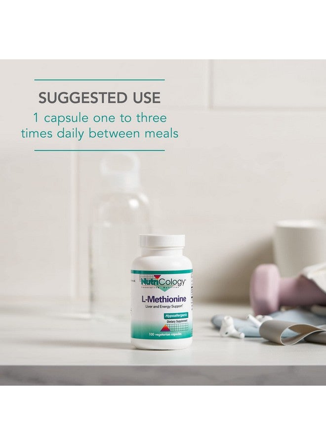 Nutricology L-Methionine - Liver and Energy Support, Free Form Amino Acid, 500mg Supplement, Pure, Vegetarian Capsules - 100 Count - Image 5