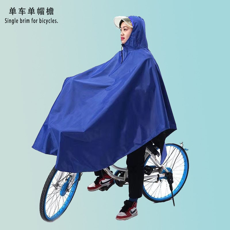 Generic Unisex Full Body Raincoat Riding Poncho Single car models. Color random hair (above SKU customizable color logo)